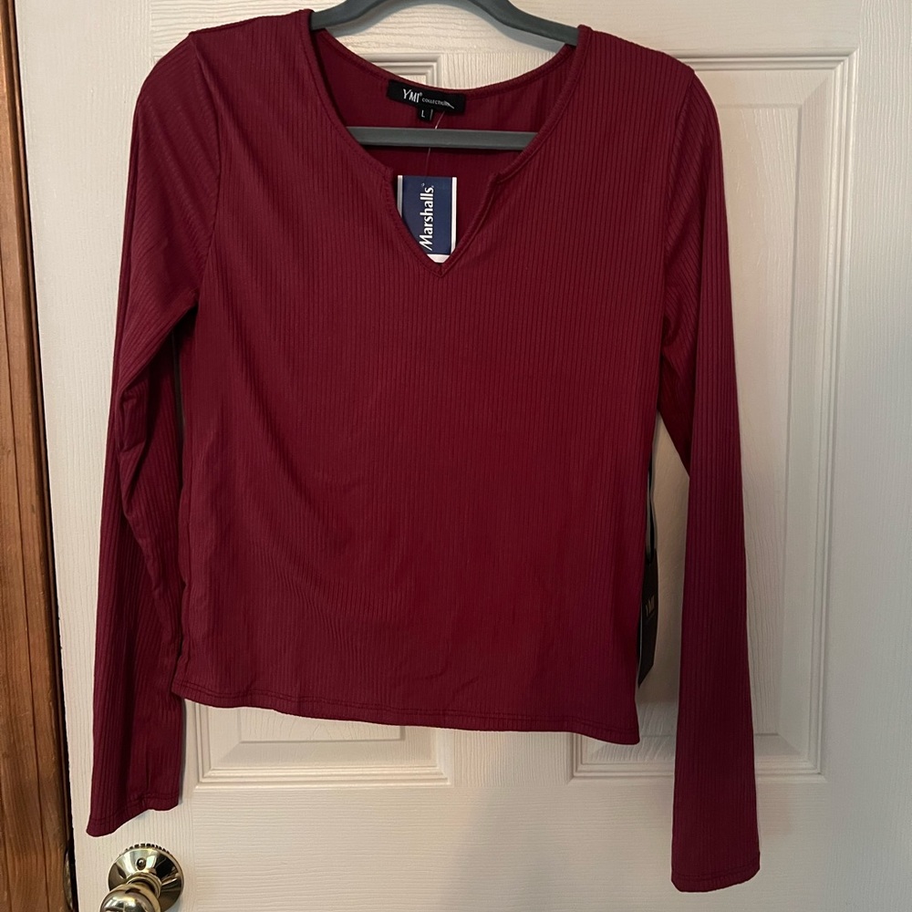 YMI Collections red long sleeve top
